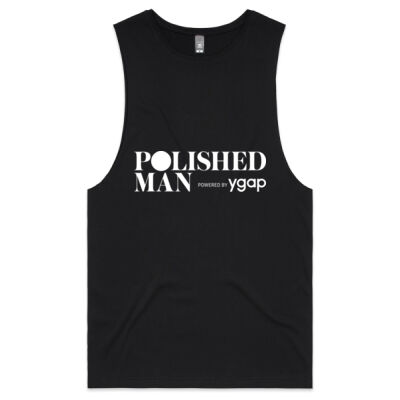 Polished Man Men's Tank - White Logo Thumbnail